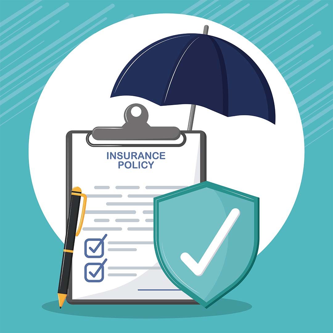 insurance policy shield with check mark